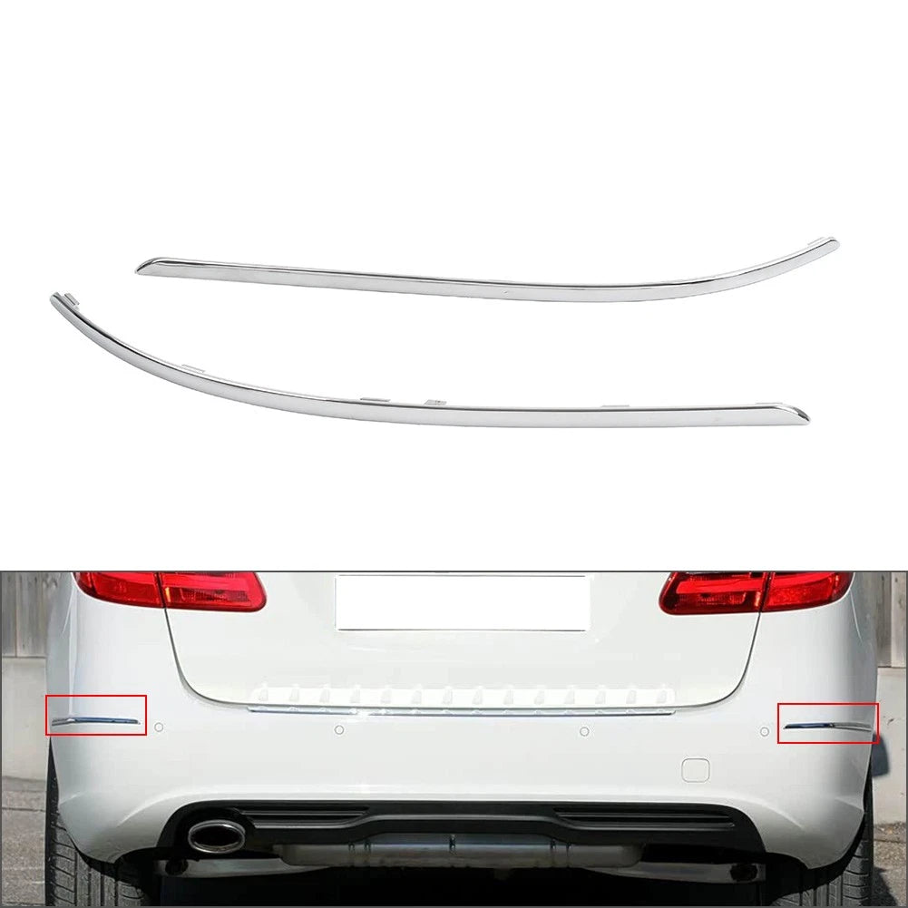 2X Rear Bumper Moulding Trim Strip for Mercedes Benz B-Class (2012–2014)