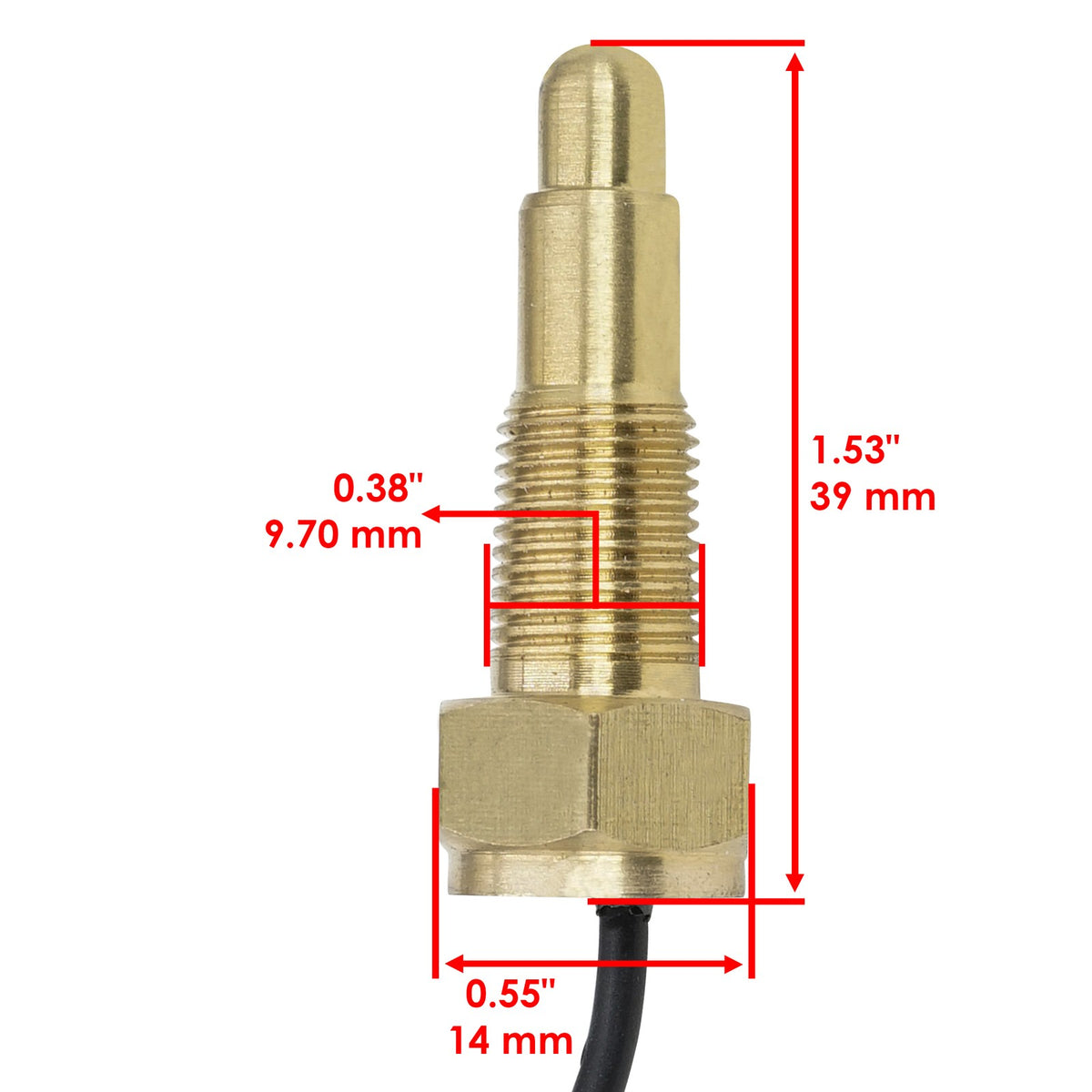 Radiator Cooling Fan Switch Sensor for Kawasaki Prairie 700 KVF700 (2004–2006)