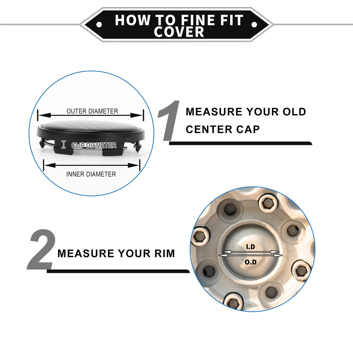 Set of 4 Wheel Hub Center Caps 62mm for