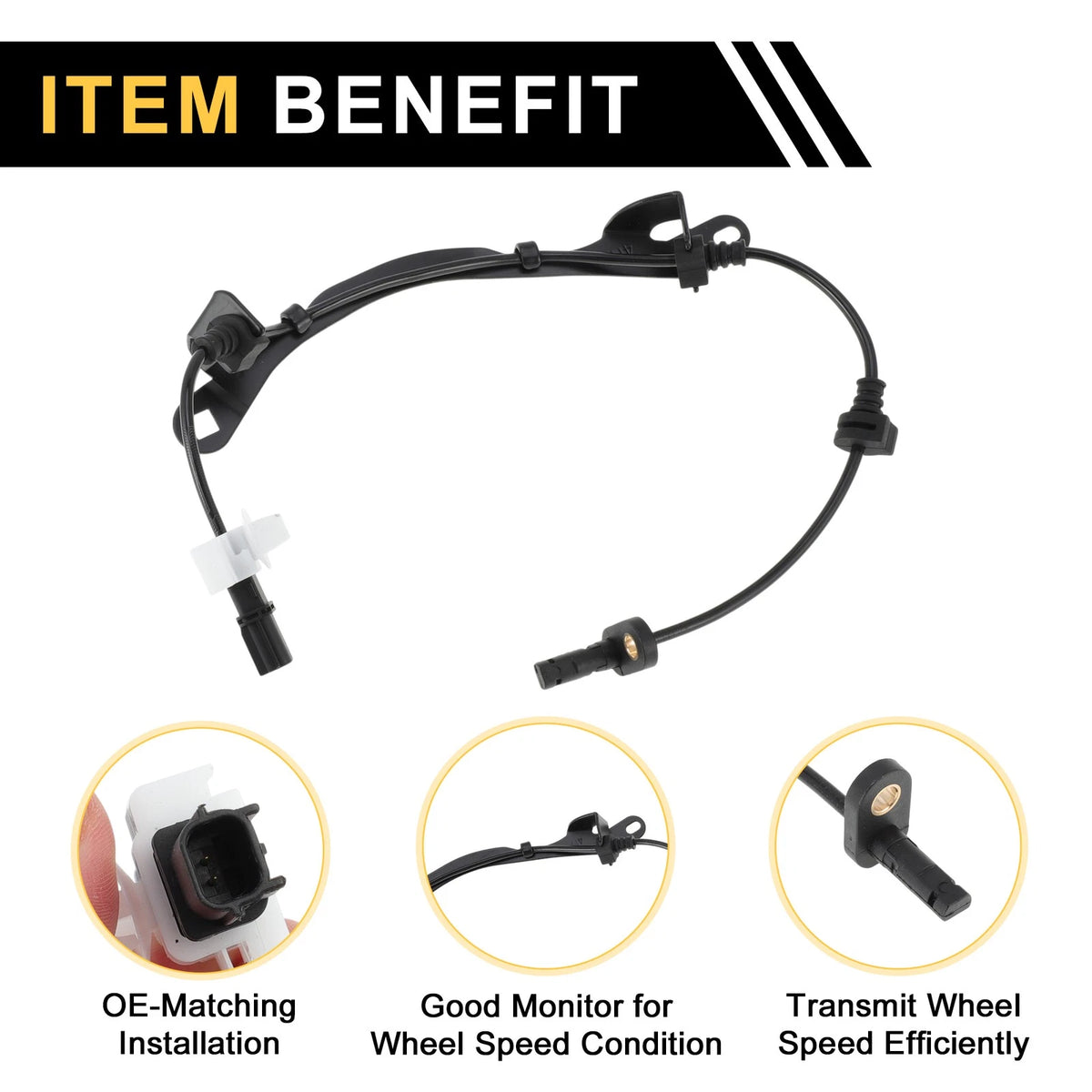 ABS Wheel Speed Sensor No. 57470T4NH01 for Honda Jade (2012–2024) Rear Right