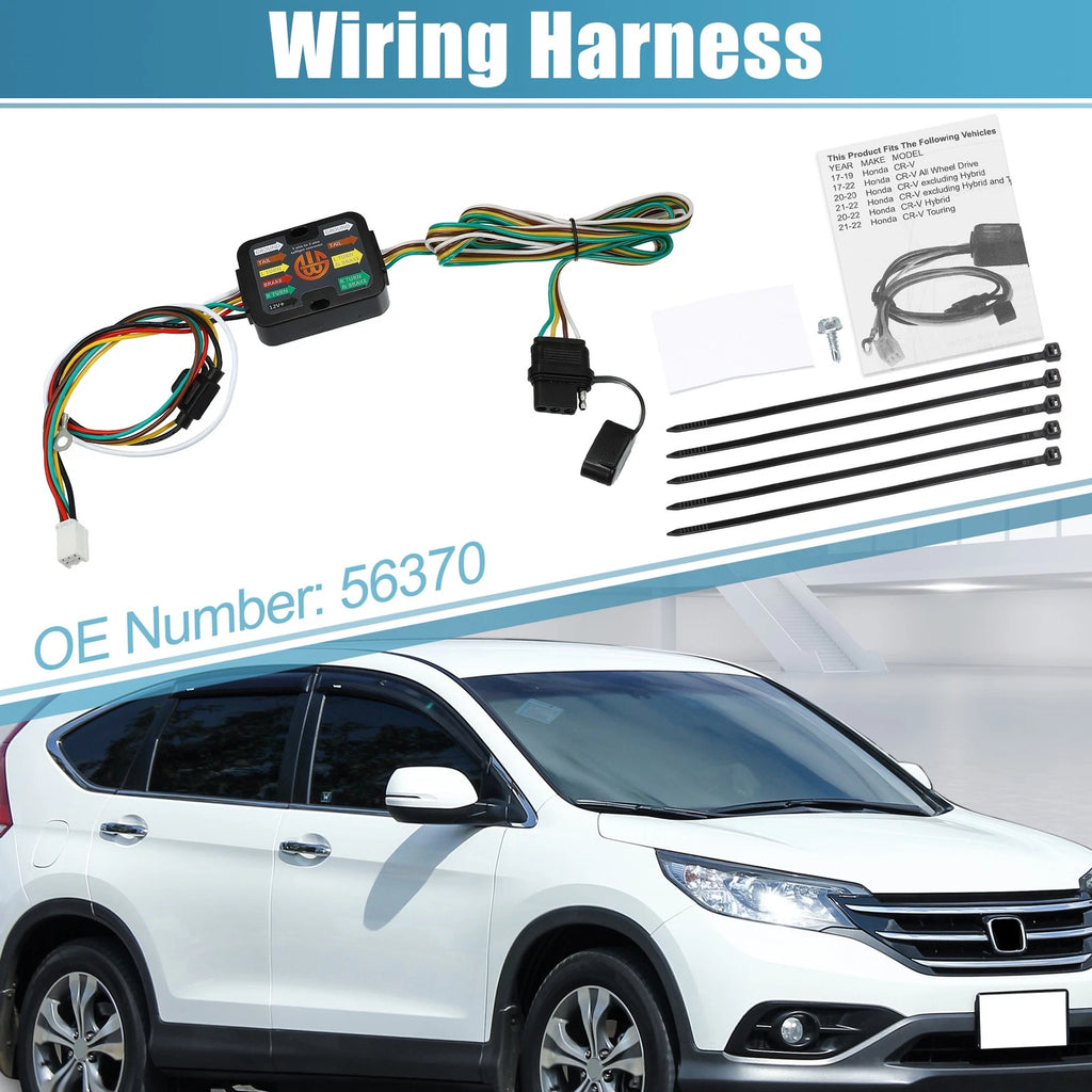 Trailer Wiring Harness 4-Pin Replacement Set for Honda CR-V (2017–2022)