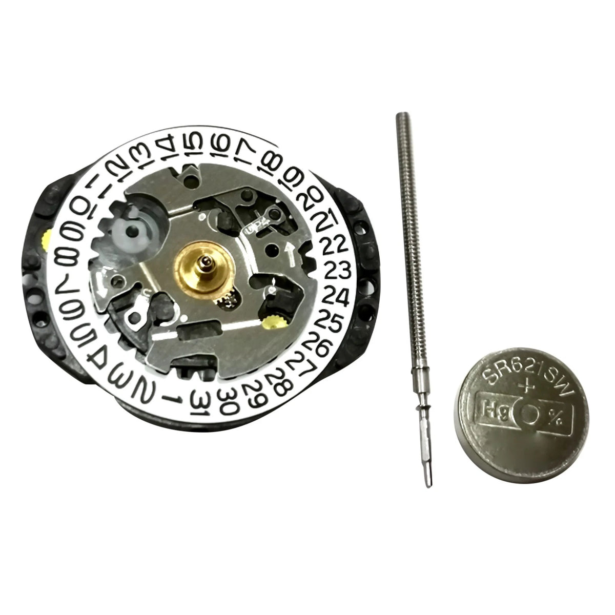 Quartz Watch Movement for Japan VX82, VX82E (3 Hands, Single Calendar)