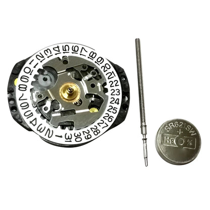 Quartz Watch Movement for Japan VX82, VX82E (3 Hands, Single Calendar)
