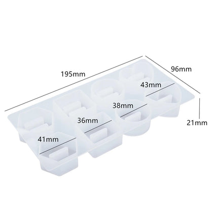 8 in 1 Silicone Mold for DIY Resin Craft