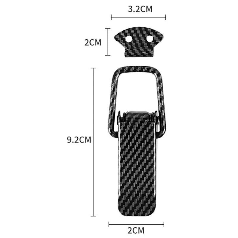 2 Pcs Carbon Fiber Quick Release Fastener for Fender Trunk Hatch Lids