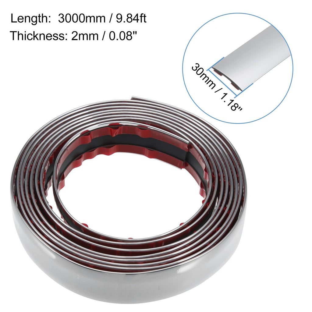 30mm Wide Bumper Protector Strip for Auto Trim (Universal Fit)