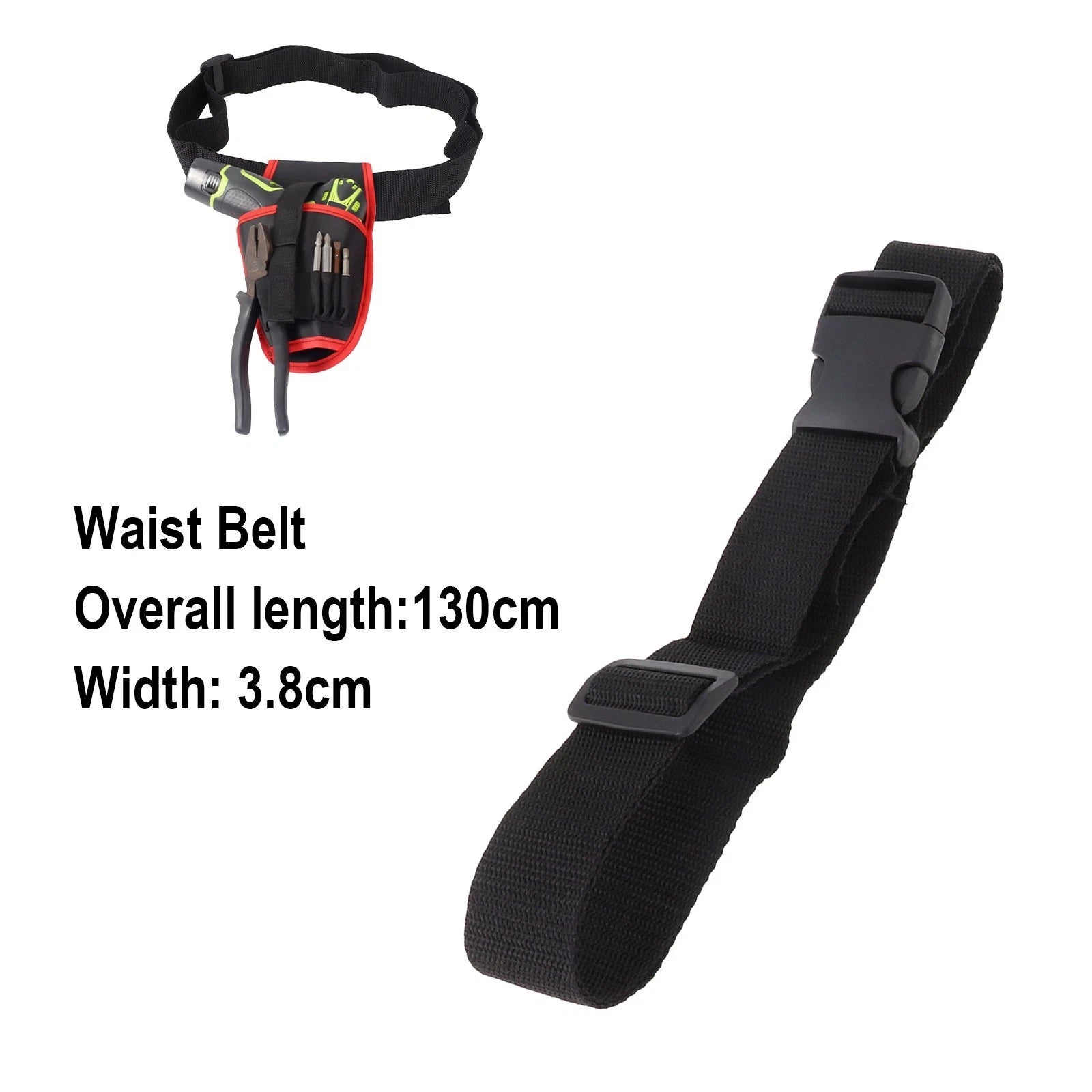 Tool Belt Adjustable Length 3-8cm Width for Electricians and Construction Workers