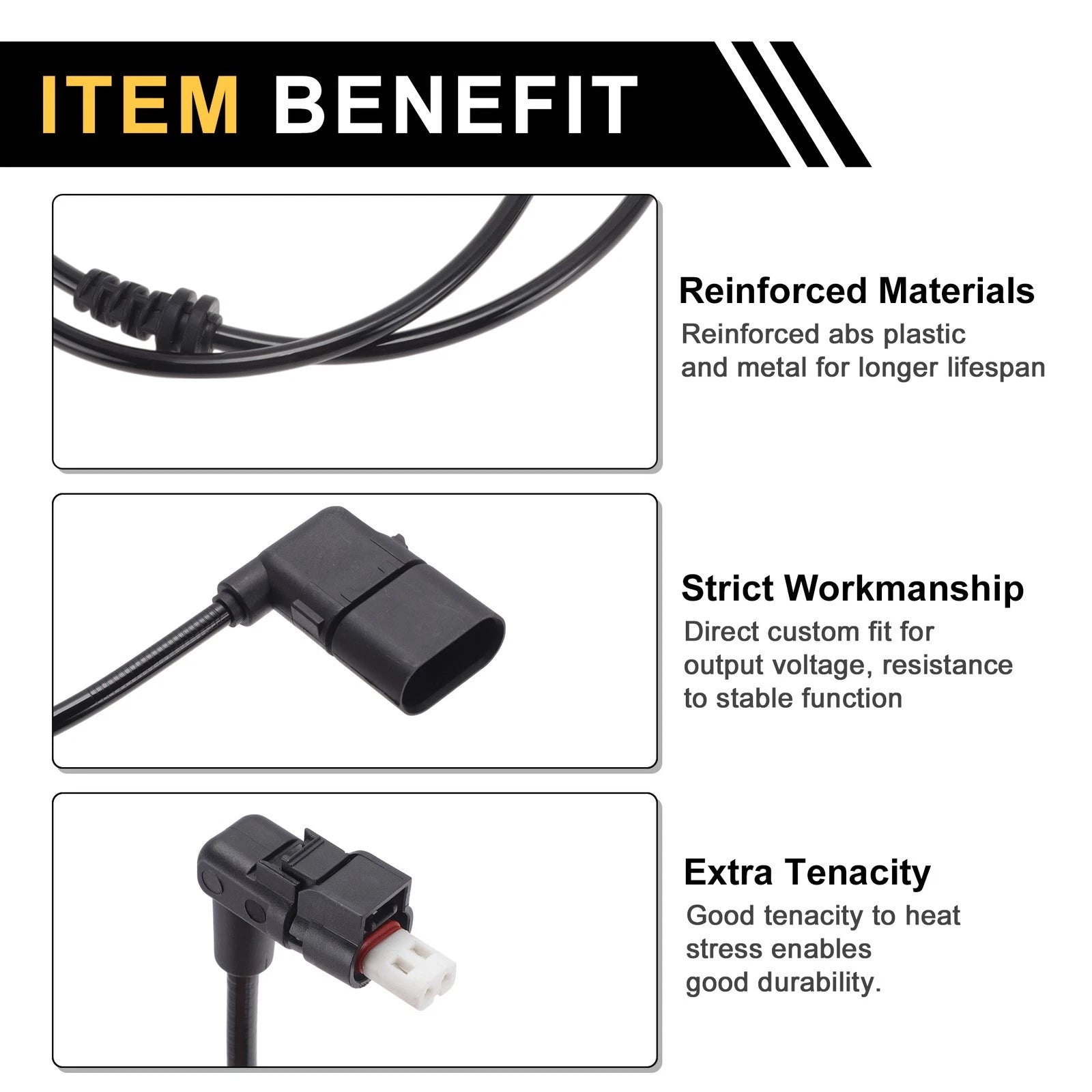 ABS Wheel Speed Sensor Left Front Replacement for Mercedes-Benz W213 (2016–2018)