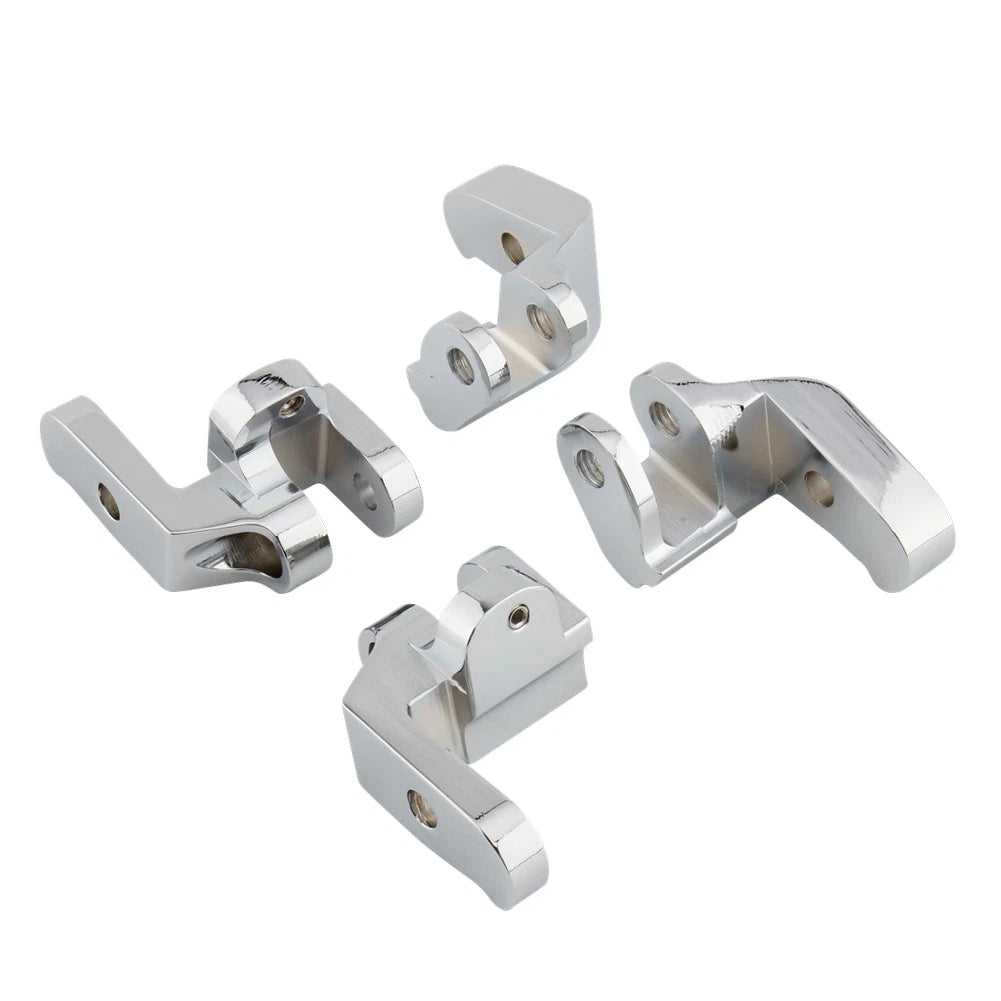Front Driver Floorboard Relocation Brackets for Harley Touring Road Glide (Chrome)