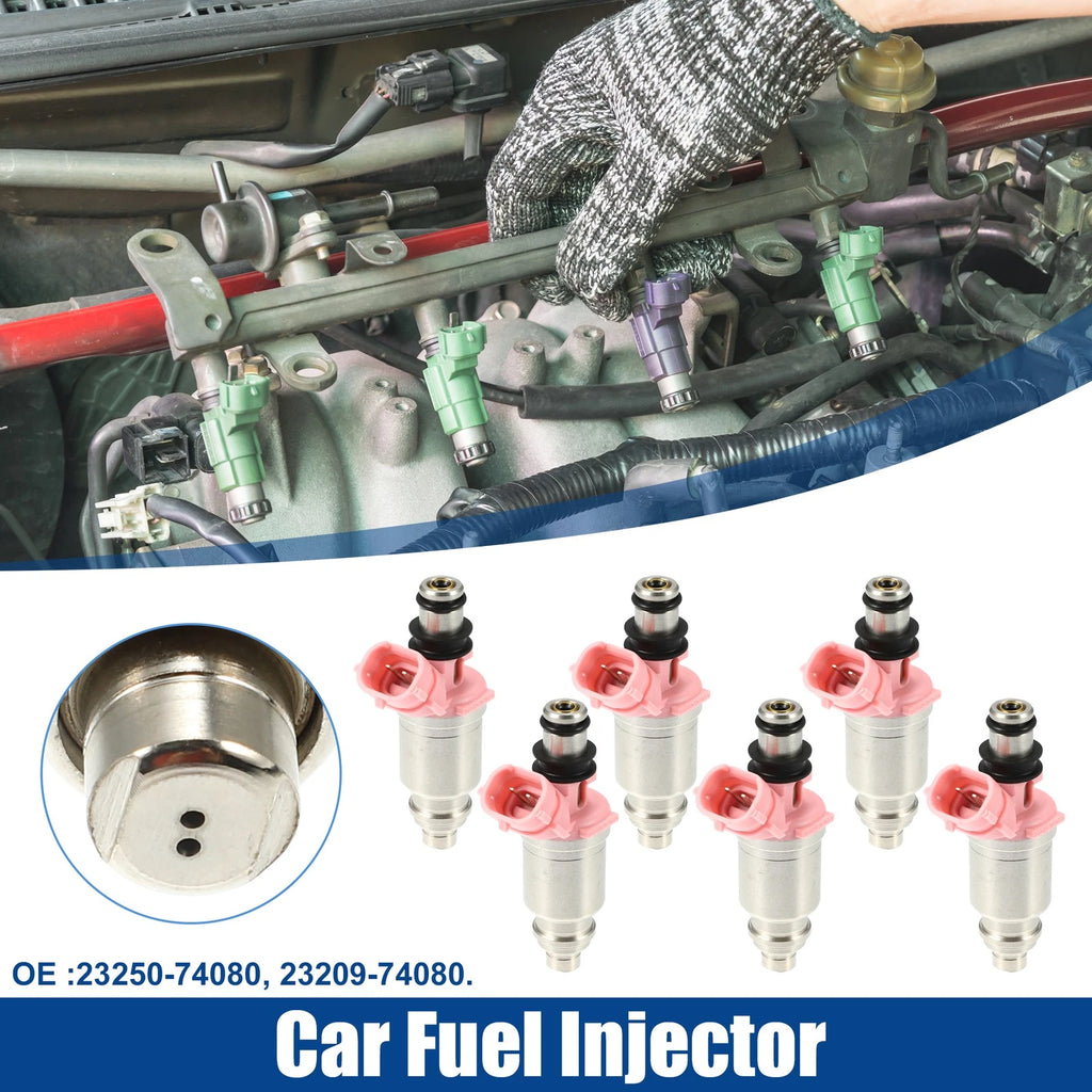 6pcs Fuel Injector Nozzle Replacement for Toyota Land Cruiser (1992–2004)