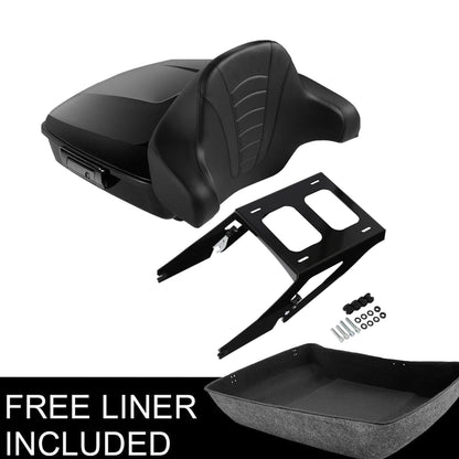 Trunk Pad Mount Rack for Harley Softail FLSB (2018–2025) 24 Black