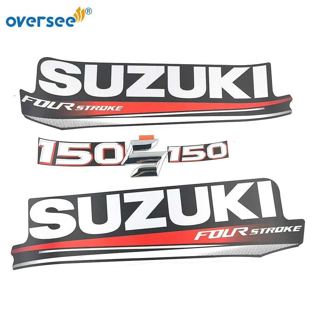 Top Cowling Sticker Kit for Suzuki 4 Stroke 150HP (1999–2023)