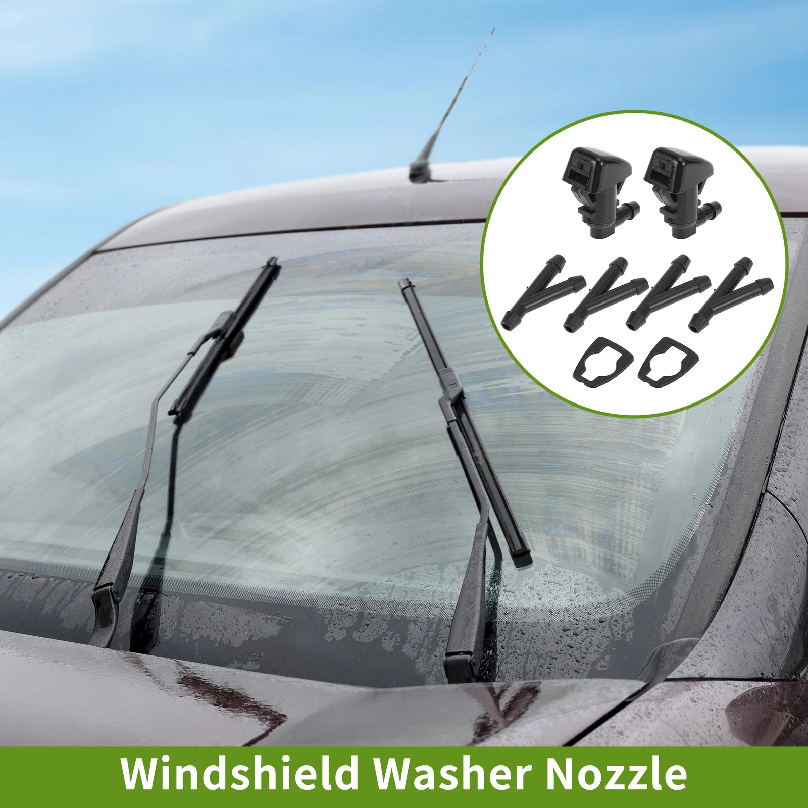 Windshield Washer Nozzle Set for Jeep (No. 55157319AA)