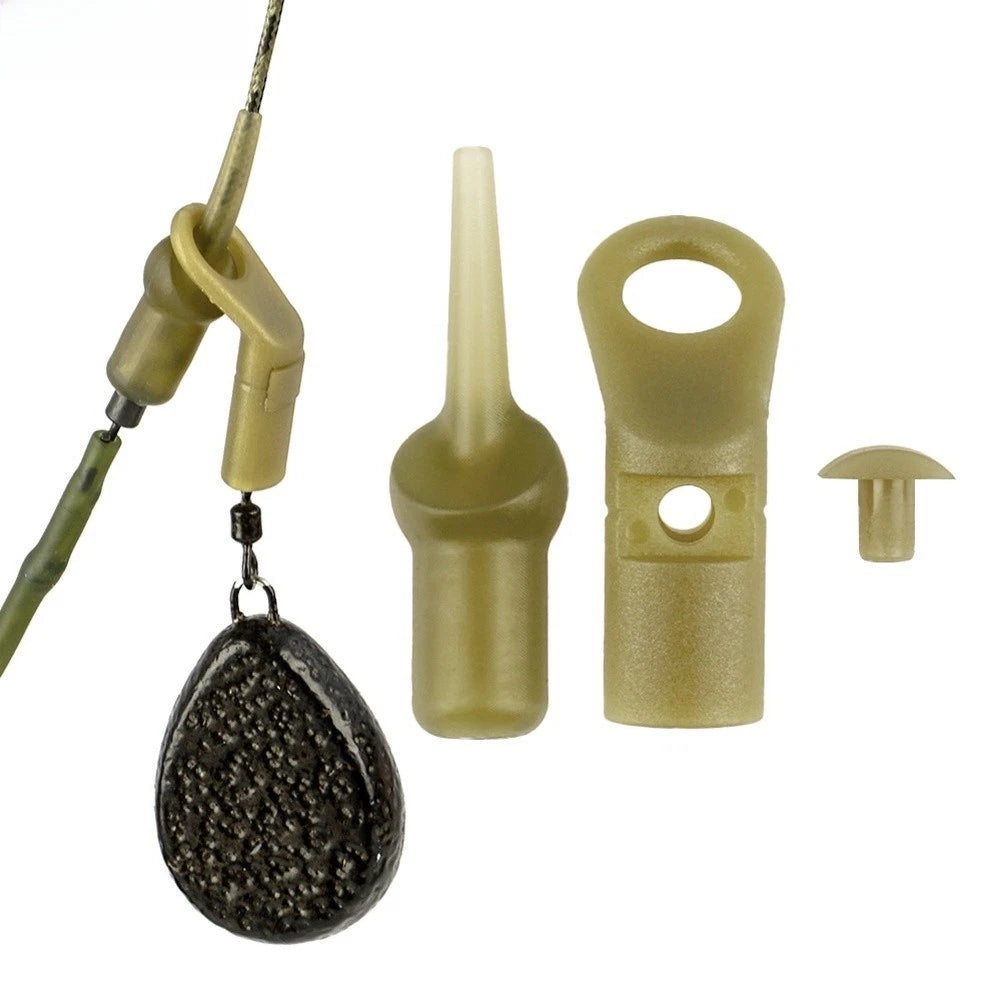 30mm Green ABS Drop Off Run Ring Rubber Beads for Carp Rigs (Chod)