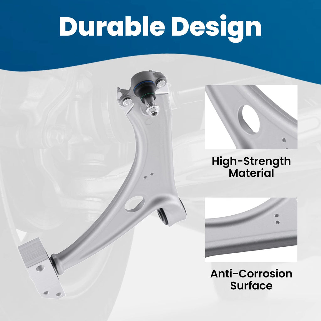 Front Lower Control Arm Ball Joint Assembly for VW Passat Tiguan CC (2006–2017)