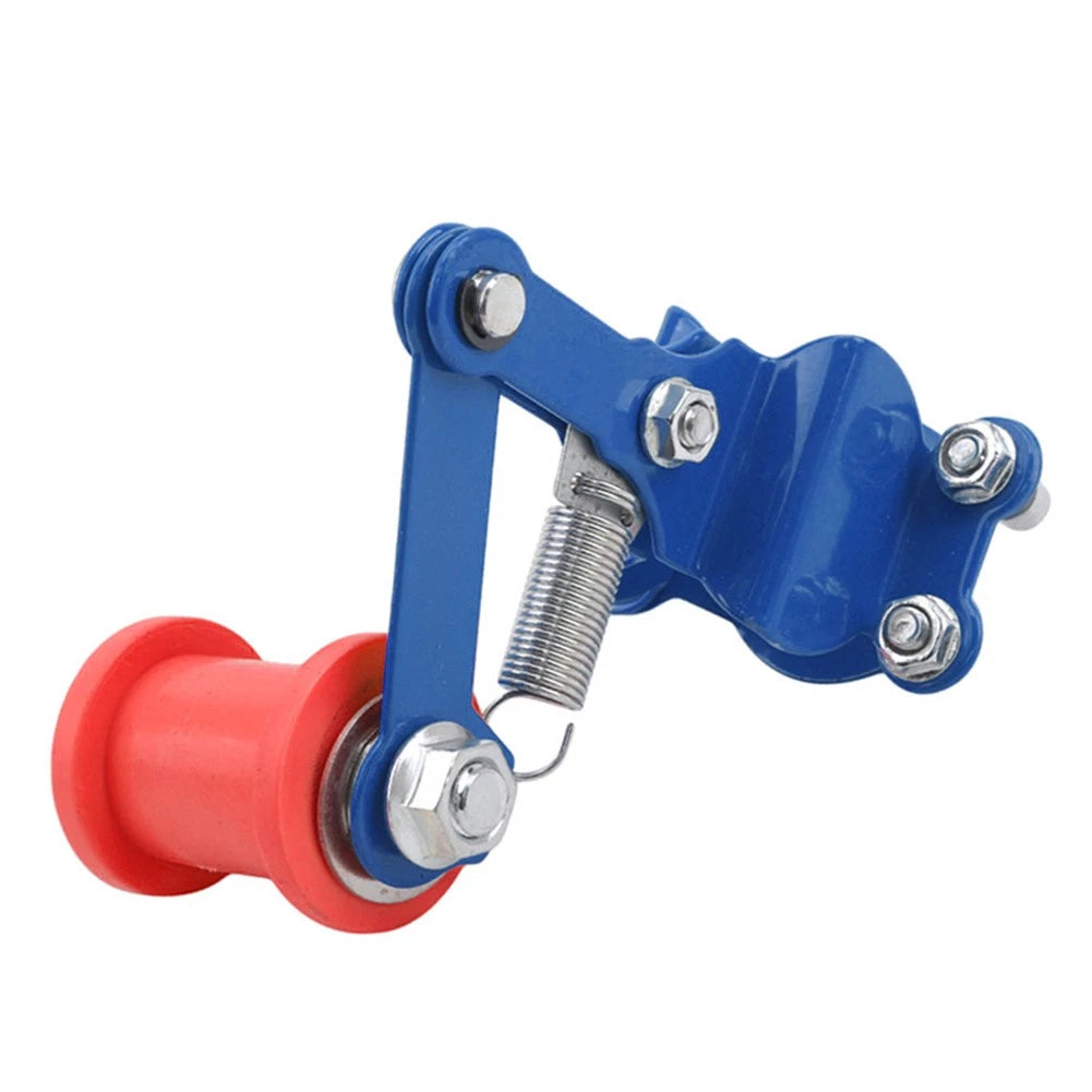 Chain Tensioner Roller Adjuster for Universal ATV Dirt Bike (Blue/Red)