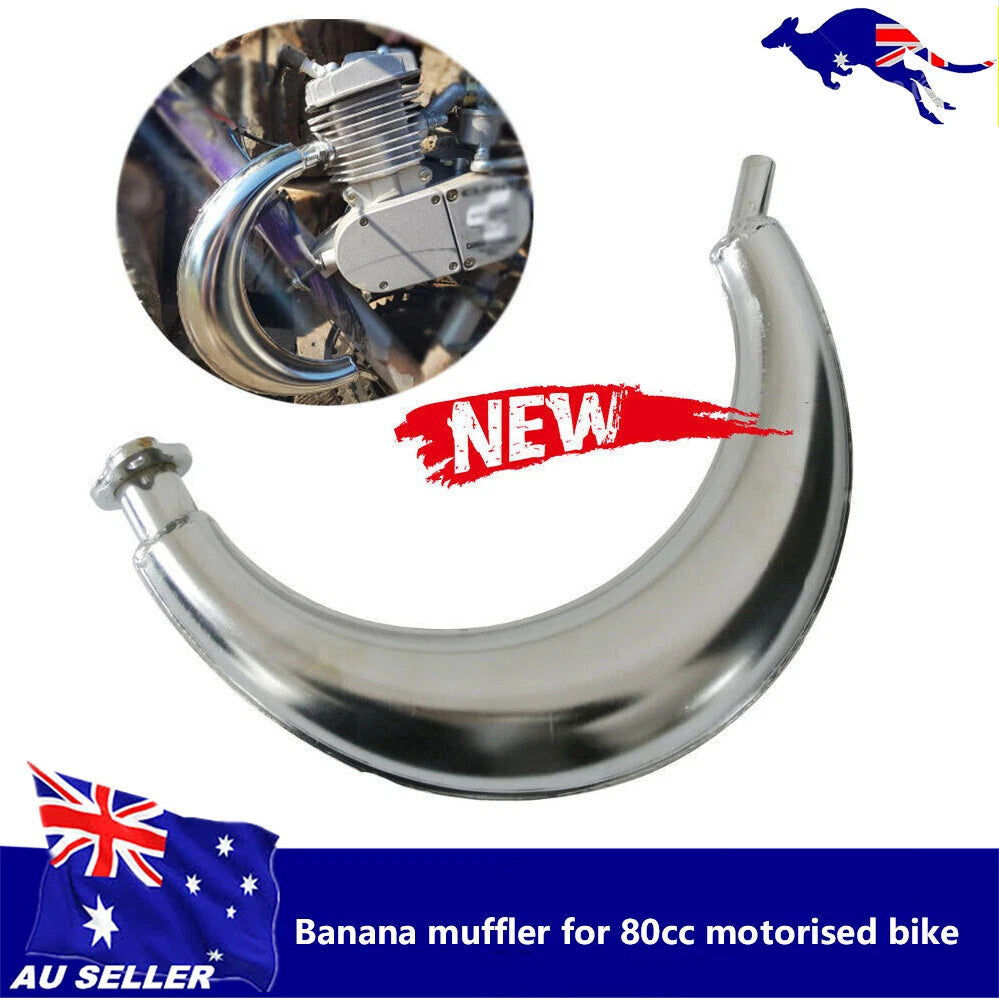 Expansion Chamber Exhaust Pipe Muffler for 66-80cc Bicycle Engine