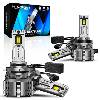 4X H11 9005 LED Headlight Bulbs for High Low Beam (6500K, 80000LM)