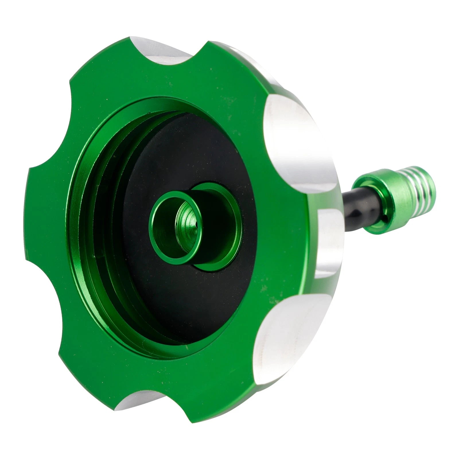 Alu Fuel Gas Cap with Vent Hose for Kawasaki KX 65 (2000–2023), KX 80, 100, 125, 250