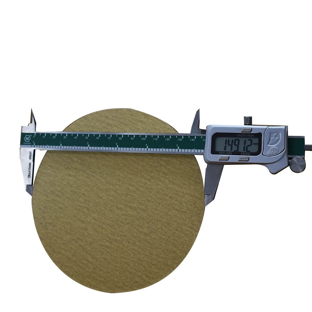 100 Pack 6" 180 Grit No-Hole Hook Loop Sanding Discs