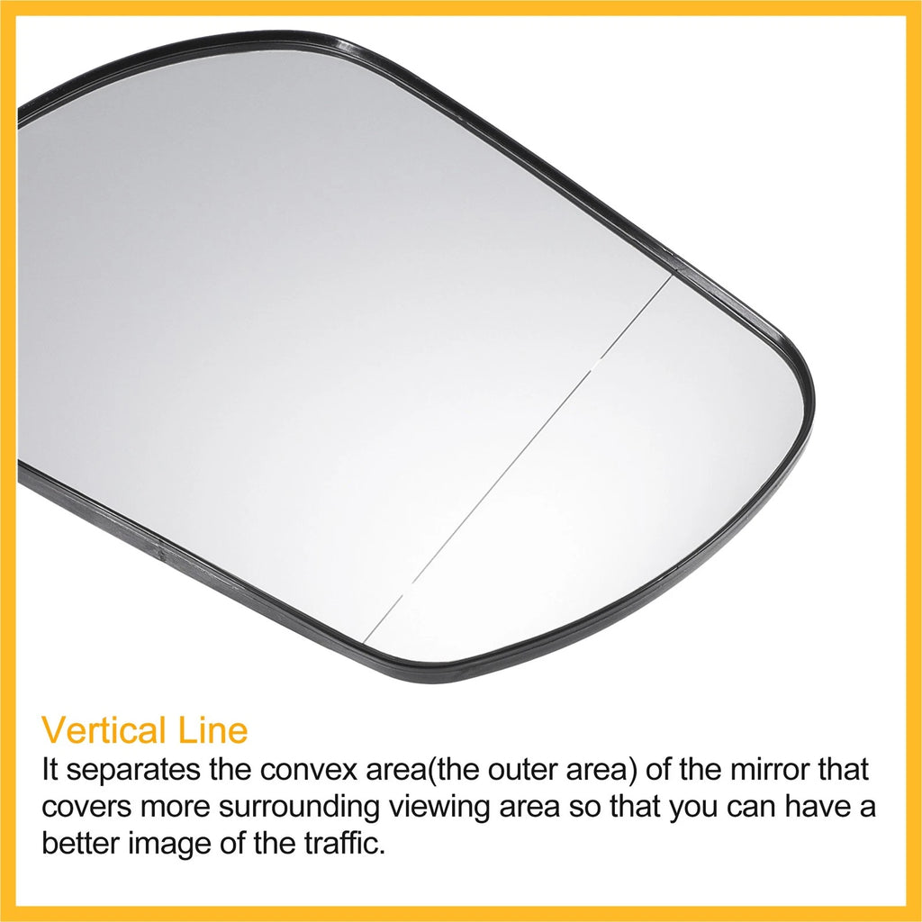 Left Driver Side Mirror Glass w/ Backing Plate for Mazda 3 6 (2004–2023)