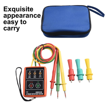 SM852B 3 Phase Rotation Tester for Easy Carry (Portable)