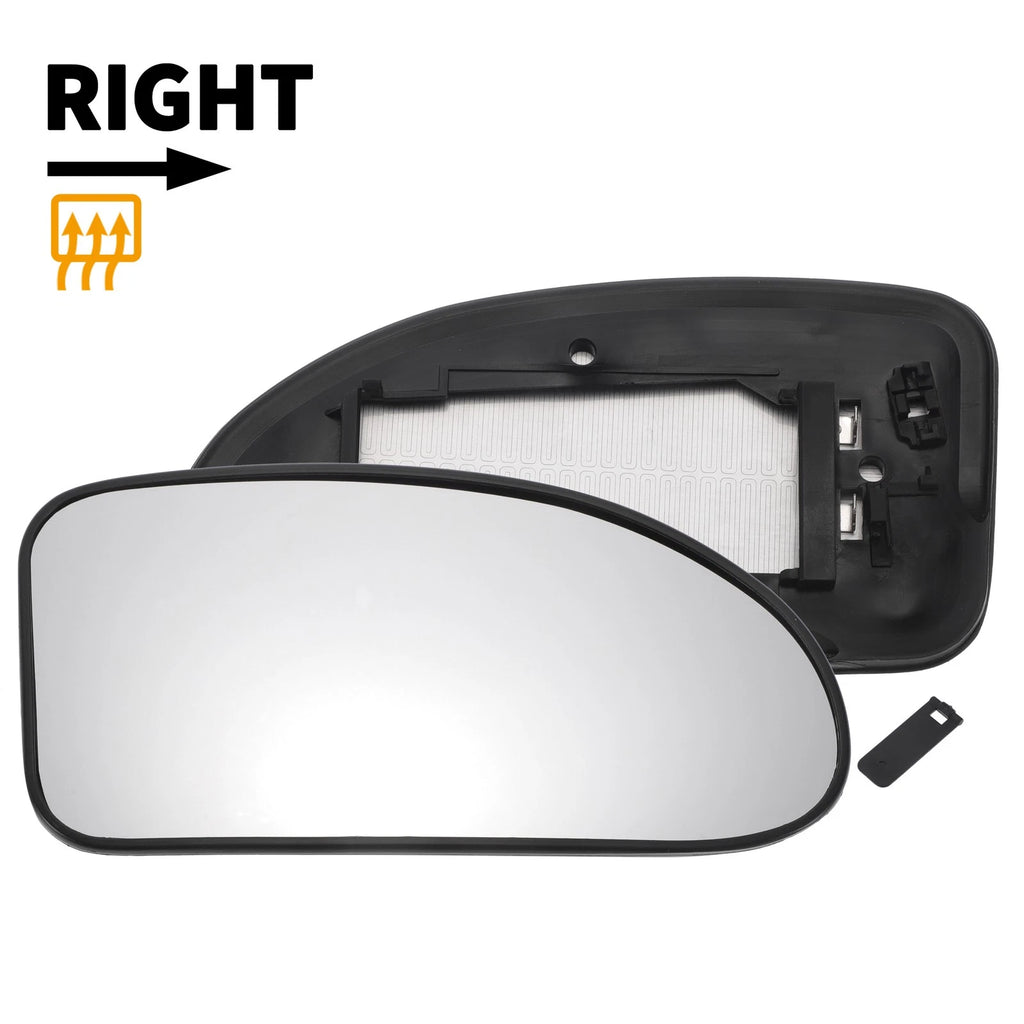 Right Side Mirror Glass with Heated Back Convex for Ford Focus (1998–2004)