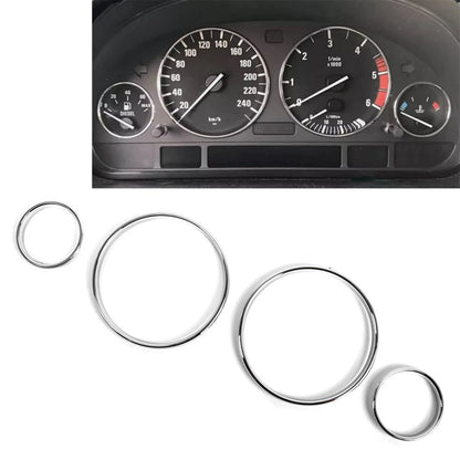 Speedometer Gauge Dial Rings Bezel Trim for BMW 5 Series E39, 7 Series E38, M5, X5 E53