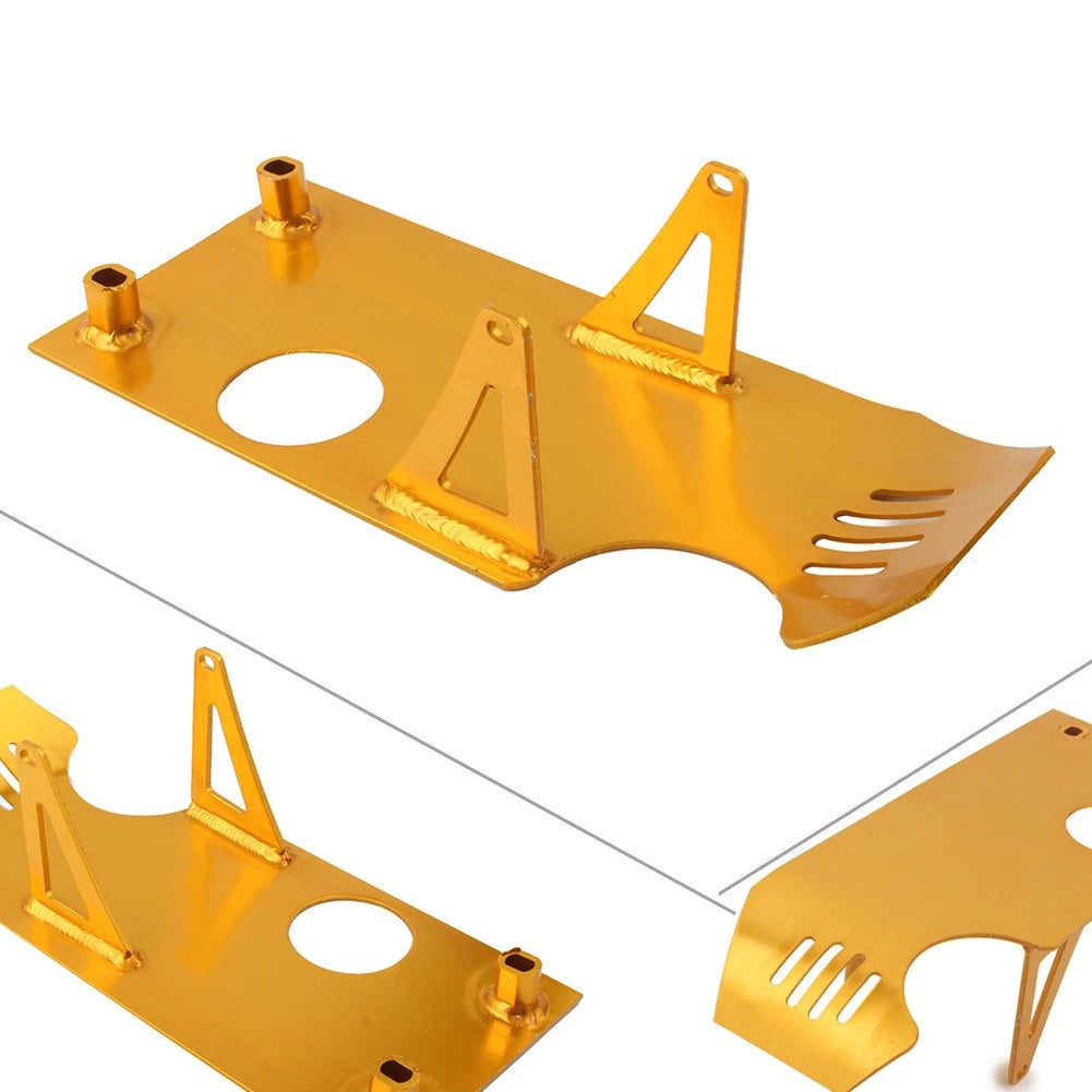 Engine Underride Guard for Honda CRF50 / XR50 (2000–2007) Aluminum Yellow