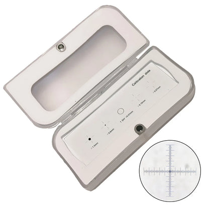 Microscope Measuring Scale 0.01mm Accuracy and Calibration Points