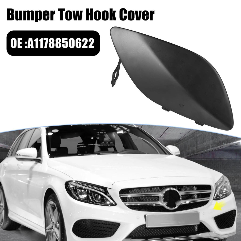 Front Bumper Tow Hook Cover for Mercedes-Benz CLA 250 (2014–2023) Black