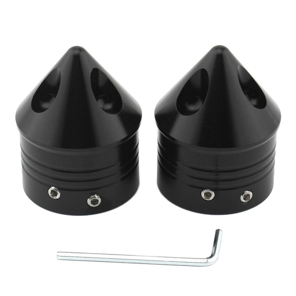 Front Wheel Axle Nut Covers Cap for Harley Touring Road Glide Dyna Softail (2000–2023)