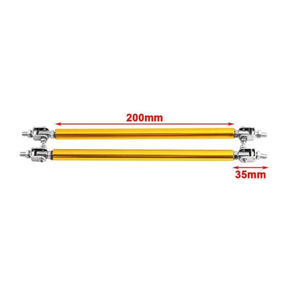 Adjustable Front Bumper Lip Splitter Strut Rod Tie Support Bar for Universal
