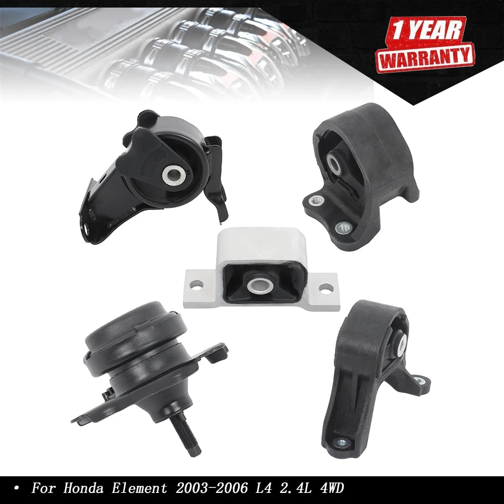 Engine Motor & Trans Mount Set 5Pcs for Honda Element 2003–2006