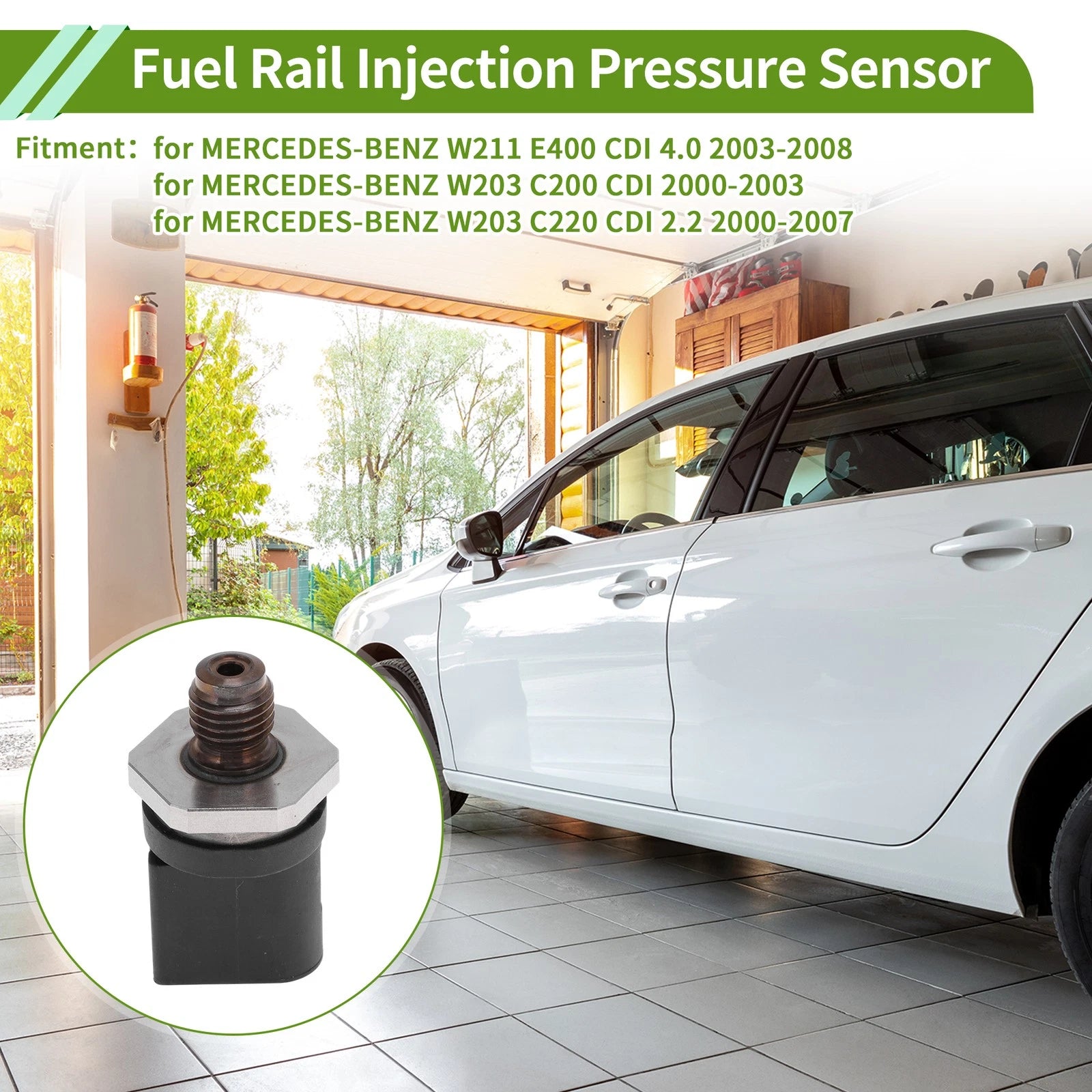 Fuel Injection Pressure Sensor for Mercedes-Benz W211 E400 CDI (2006–2009)
