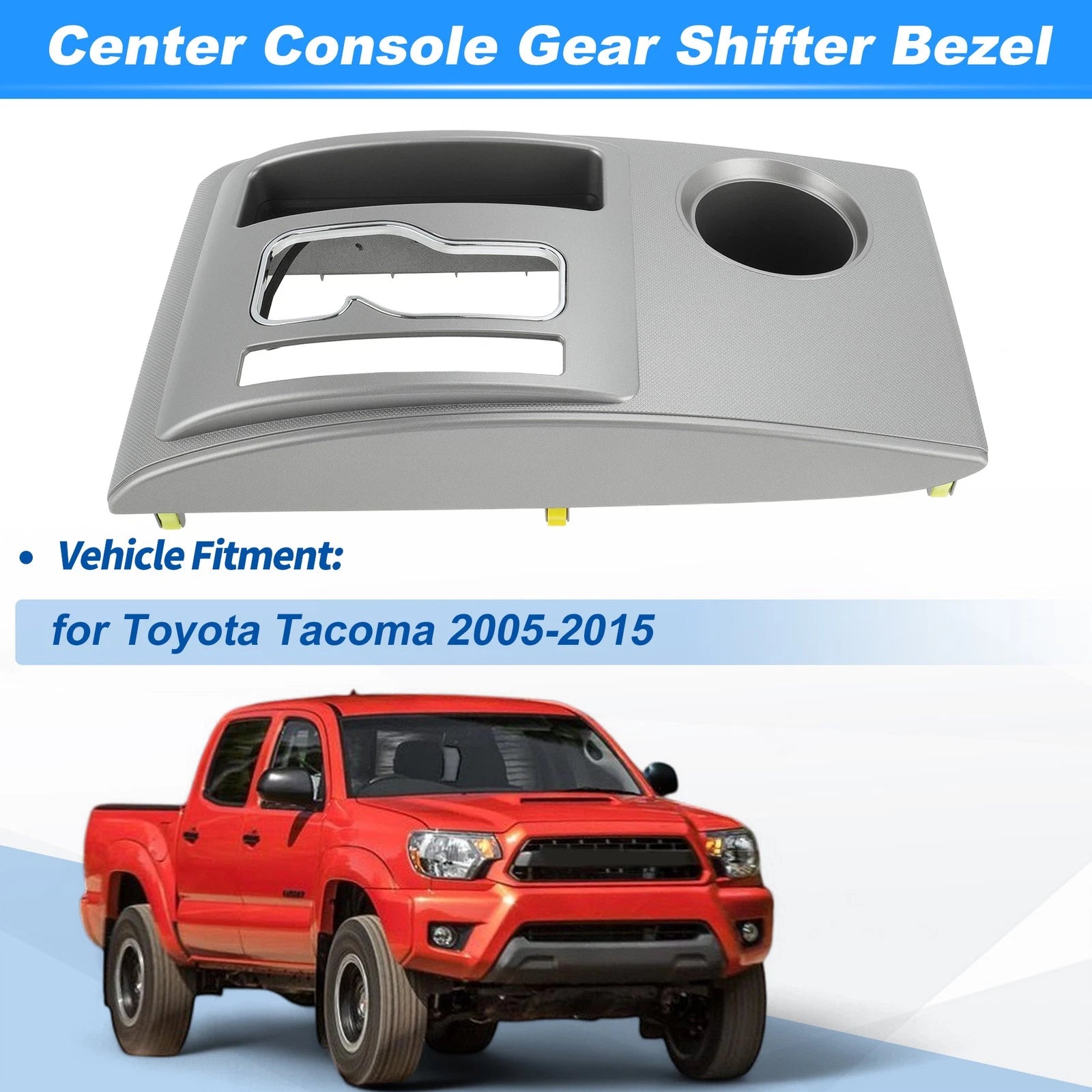 Gear Shifter Bezel Panel Cover Replacement for Toyota Tacoma (2005–2015)