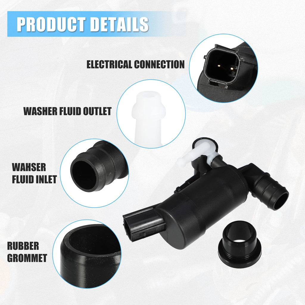 Windshield Washer Motor Pump for Ford Focus (1791581) (2000–2018)