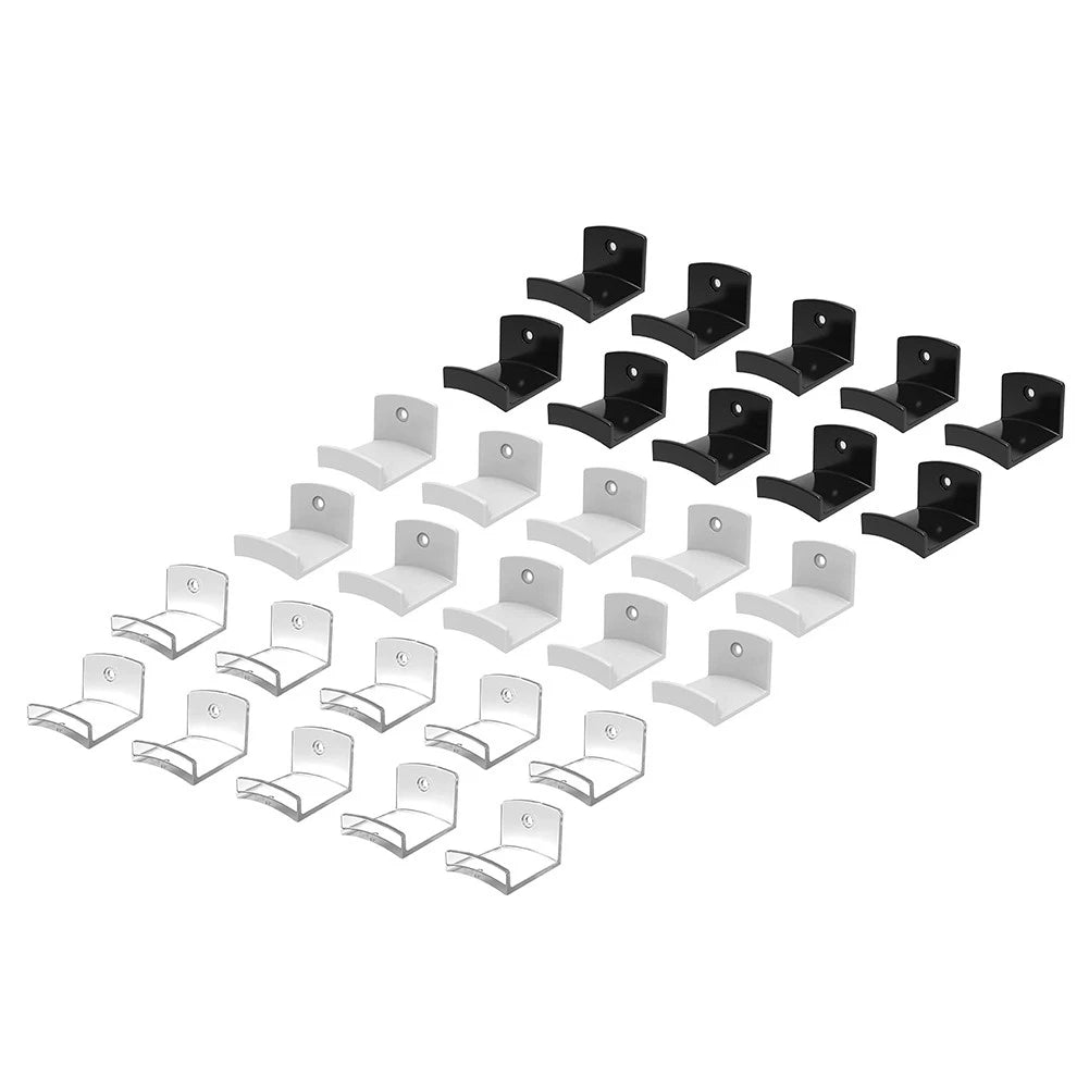 10-Pack Modern Adhesive Hat Hooks for Wall - Cowboy Hat Rack Hanger