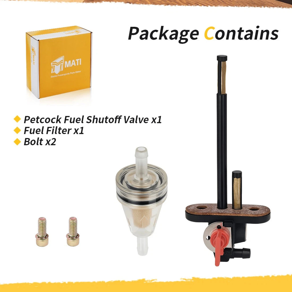 Petcock Fuel Shutoff Valve for Polaris Big Boss, Trail Boss, Blazer