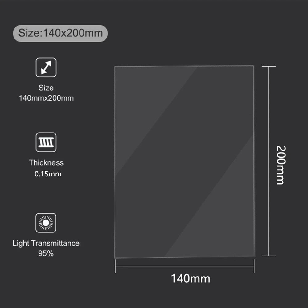 2X nFEP Release Films for Elegoo Mars/Mars Pro/Mars 2 Pro/Anycubic Mono/Photon