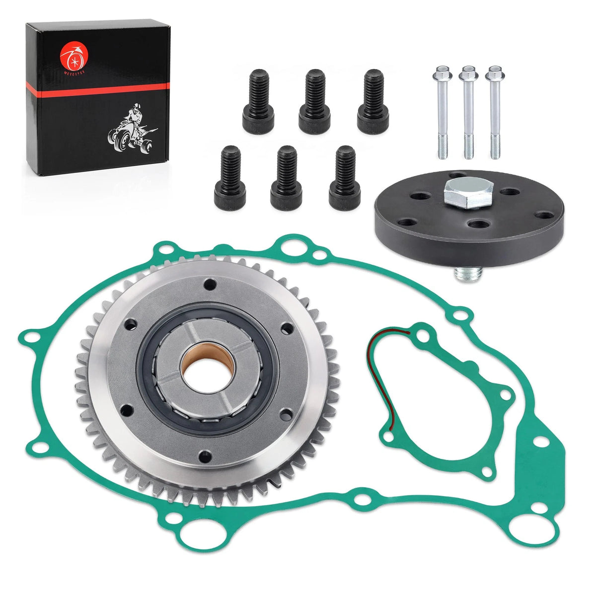 Starter Clutch with Gear Gasket Bolts Puller for Yamaha Raptor 660R (2004–2005)