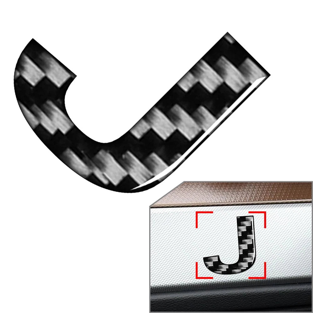 Car Badge Emblem Alphabet Letter Decals for