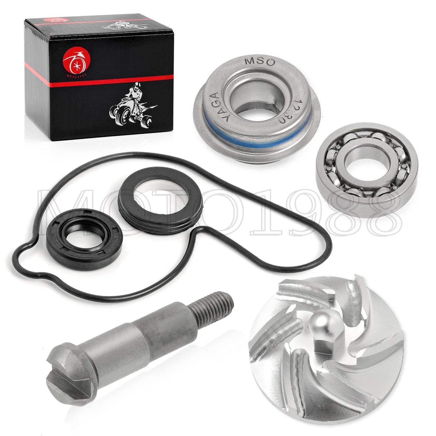 Water Pump Seal Repair Kit with Impeller & Shaft for Honda TRX450R TRX450ER (2004–2014)