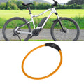 4 Digit Combination Bike Chain Lock for Bicycle Security Resettable Orange