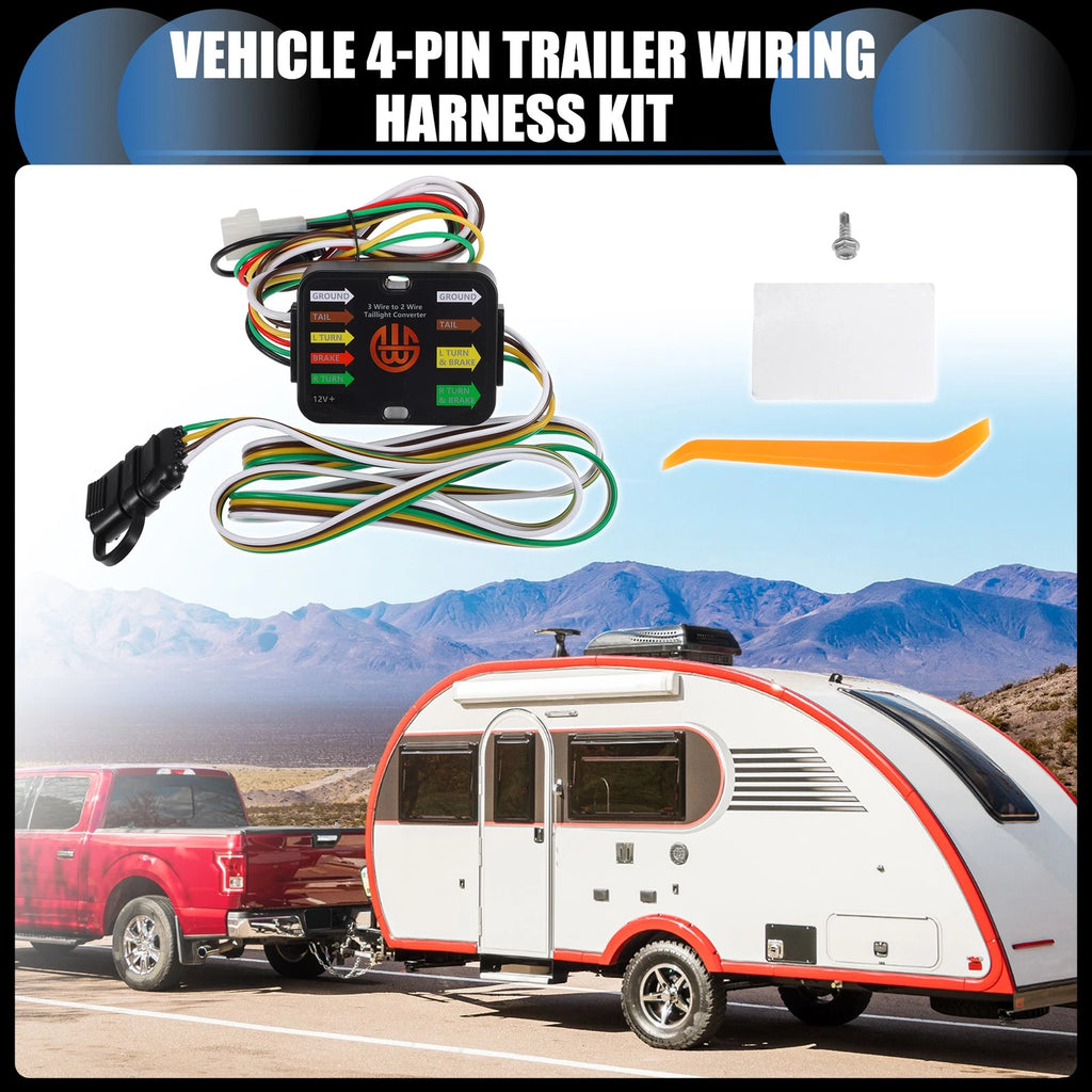 Trailer Wiring Harness 4 Pin Replacement Set for Subaru Forester (2014–2018)