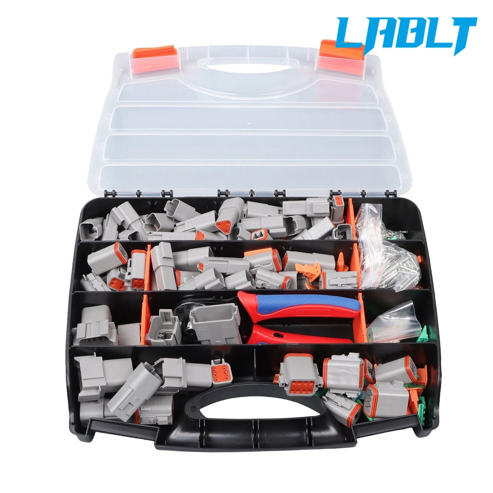 DT Connector Kits 2-12 Pin for LABLT (PA66 Nylon, Solid Contacts)