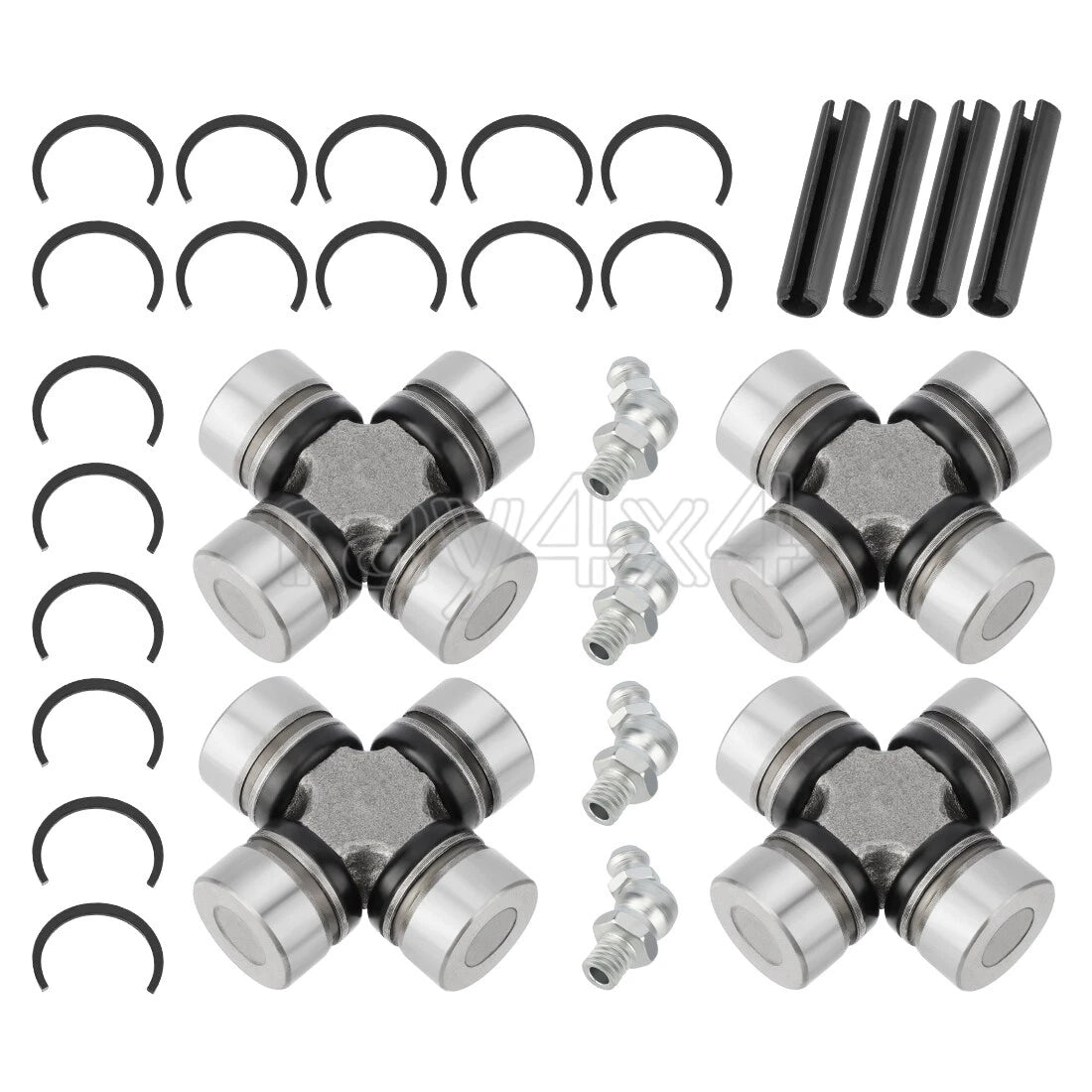 Set of 4 U-Joints for Polaris (2202015, 2203703, 3260104)