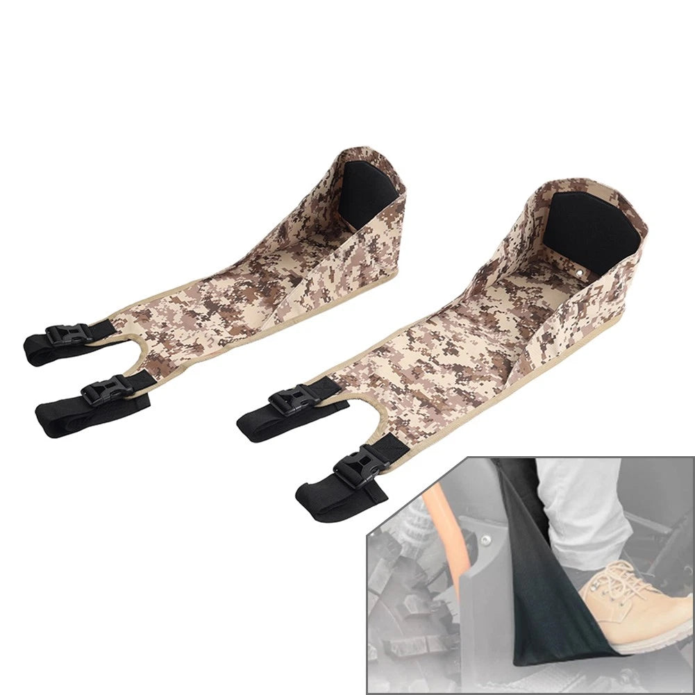 Pair Universal Adjustable Foldable ATV Rear Passenger Seat Footpegs