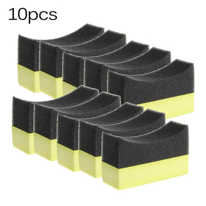 Set of 4 Auto Tyre Dressing Applicator Foam Brushes for Car Care