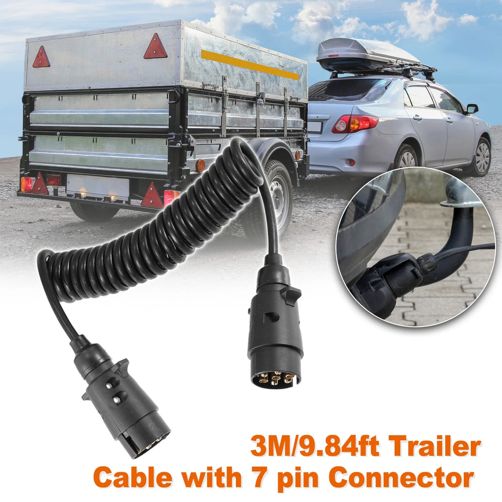 7 Pin Trailer Light Board Extension Cable with Plug for RV (2000–2024)